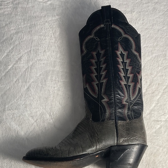 Vintage panhandle slim cowgirl western lizard boots - Picture 4 of 4